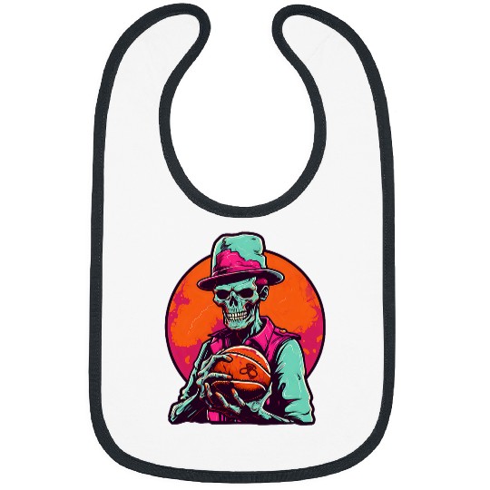 Sport Basketball Skeletons Basketball Coachs Design Halloween Coach Bibs