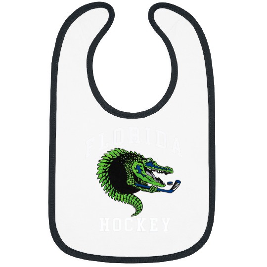 Sport Hockey Florida Hockey Everglades Alligator Evergladers Logo 0 Bibs