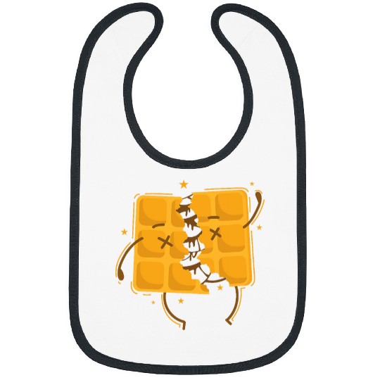 filled Waffle Dough Pastry Baker Snack Bibs