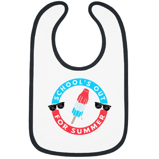 Schools Out For Summer Teacher Student Last Day of School 2 Bibs