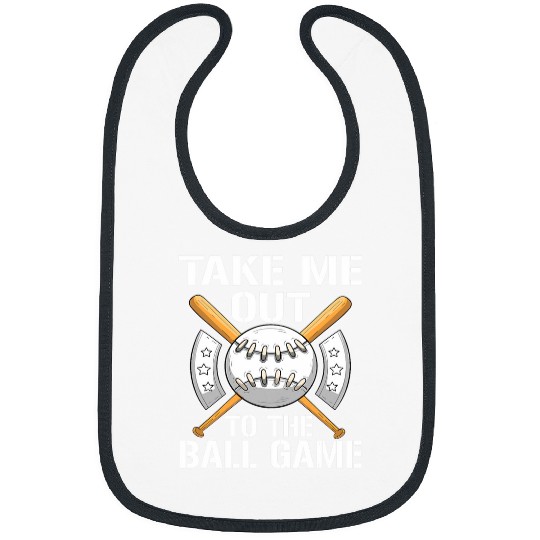 Sport Baseball Funny Baseball Game Dating Take Me Out To The Ball Game Bibs