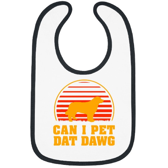 Leonberger Pet Can I Pet Dat Dawg Leonberger Dog Lover Lion Dog Pets Funny Bibs