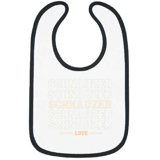 Schnauzer Pet vintages Schnauzer multi line Bibs