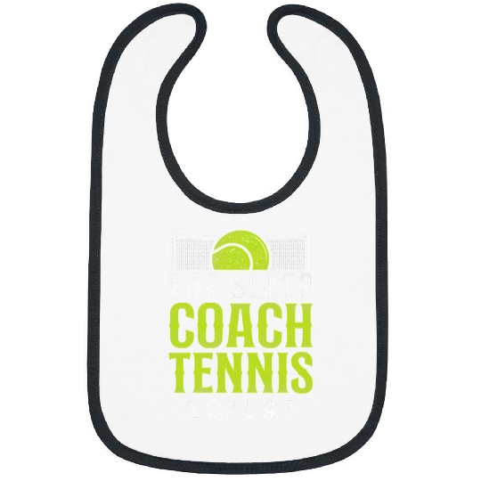 Sport Tennis Player Racket Coachs Eat Sleep Coach Bibs