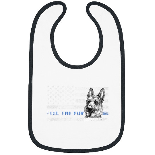 K9 Pet Feel The Fur Funny K9 Unit Police Dog Law Enforcement Bibs