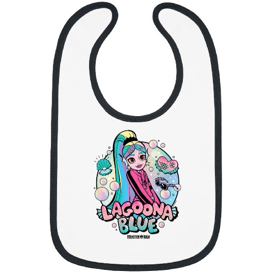 Kids Monster High Lagoona Blue Bubbles Bibs