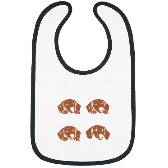 Dachshund Pet Security Funny Weiner Dog Lover Owner 17 Bibs