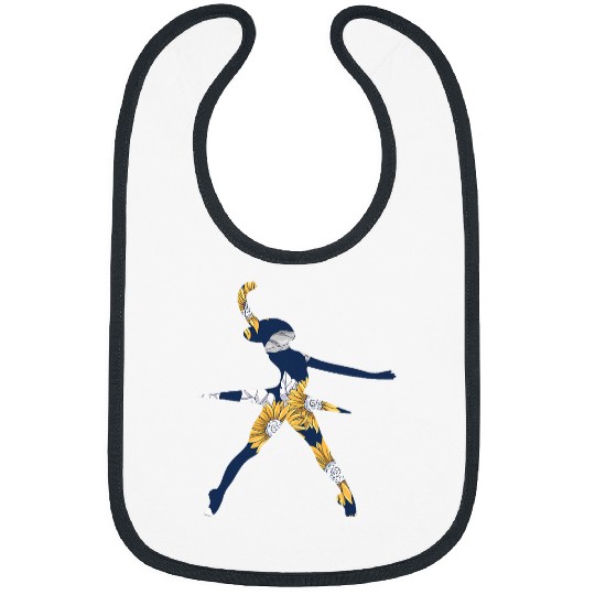 Ballerina Sunflower Ballet Dancer Floral Dancing Flower Bibs