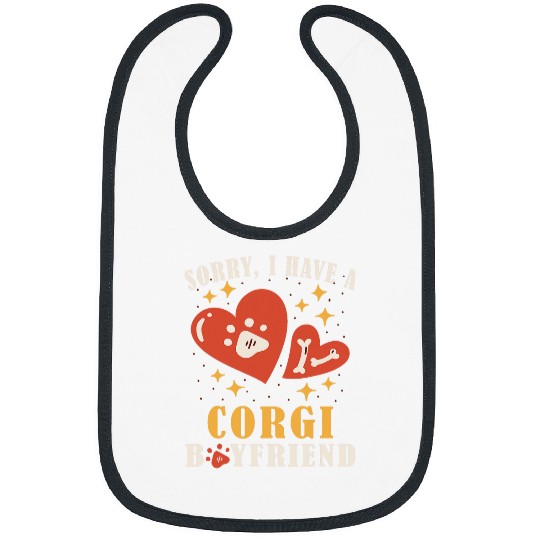 Corgi Pet Dog Breed Corgi Love Dog Valentines Day Bibs