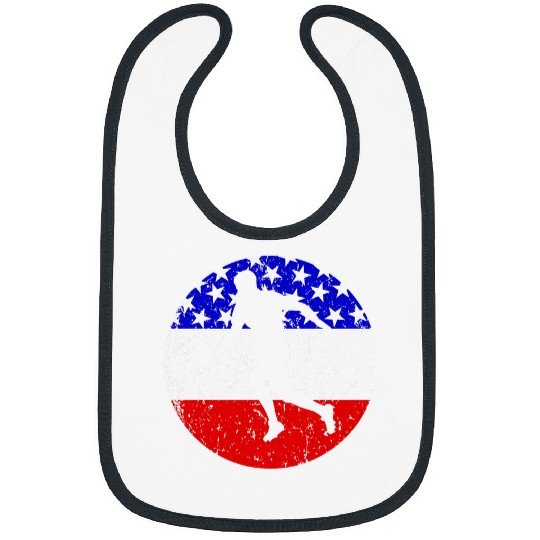 Sport Rugby Retro Style Sports American Flag Bibs