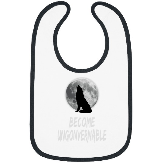 Coyote Mammal Become Ungovernable wolfs Howling at Moon Bibs