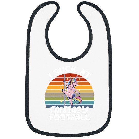 Sport American Football Mens I Suck A Fantasy Football Funny Fantasy Football Loser Bibs