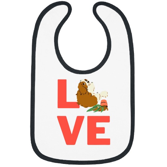 Cavalier Pet I Love Cavalier King Charles Spaniel Dog Pet Animal Lovers Bibs