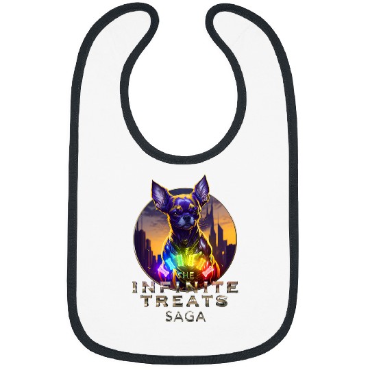 Chihuahua Pet Infinite Treats Saga Funny Chihuahua is always hungry Bibs