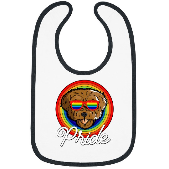 Havanese Pet LGTB Pride Rainbow Flag Bibs
