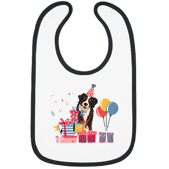 Bernese Mountain Pet Kids Birthday Party Animal Pet Bernese Mountain Bibs
