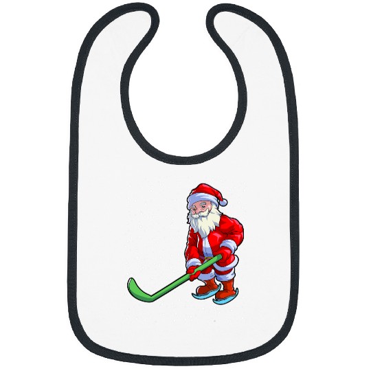 Sport Hockey Christmas Men Boys Ice Hockey Santa Claus Bibs