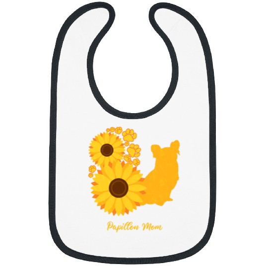 Papillon Pet Sunflower Dog Mom Bibs