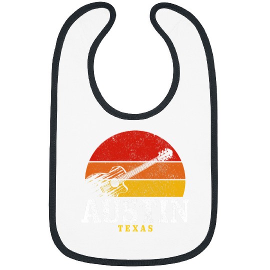 Funny Guitar Austin Texas Guitar Country Music Folk Jazz vintages Guitarist Bibs