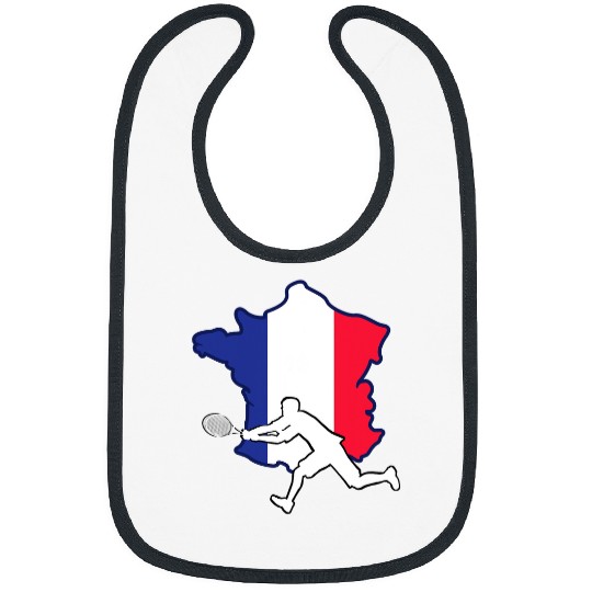 Sport Tennis French Open for Tennis Lovers Tennis Player From France Bibs