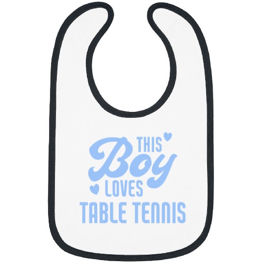 Sport Ping Pong This Boy Loves Table Tennis Funny Table Tennis Player Bibs