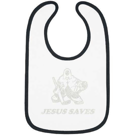 Sport Hockey Christian Jesus Saves Hockey Goalie Bibs