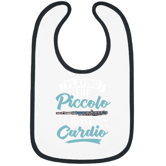 Funny Flute Piccolo Instrument Music Flute Player Beginner Lesson 4 Bibs