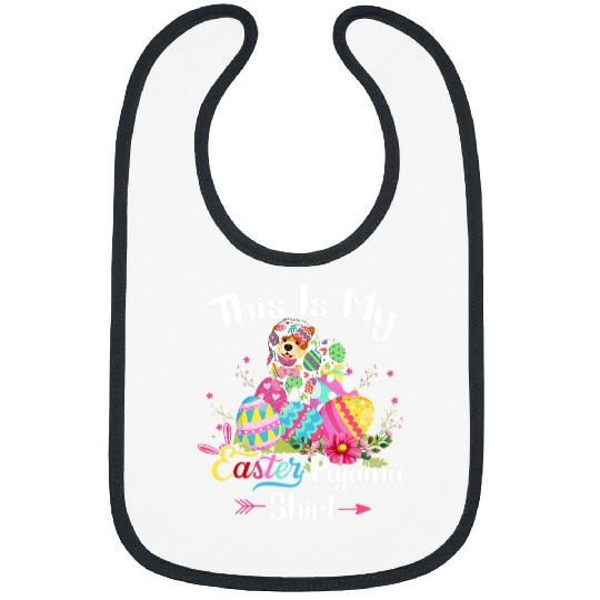 Chow Chow Pet This Is My Easter Pajama Flowers Chow Chow Dog Eggs Bibs