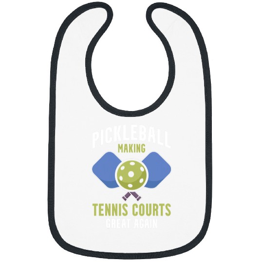Sport Pickleball Making Tennis Court Great Again Paddleball Sport Bibs