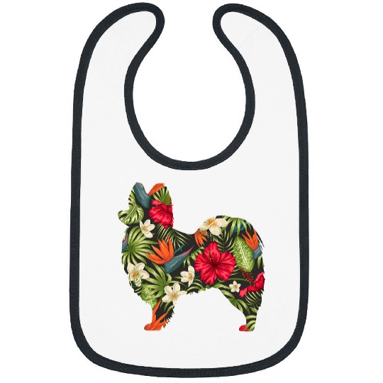 Papillon Pet Summer Tropical Floral Print Flower Hawaii Men Girl Bibs