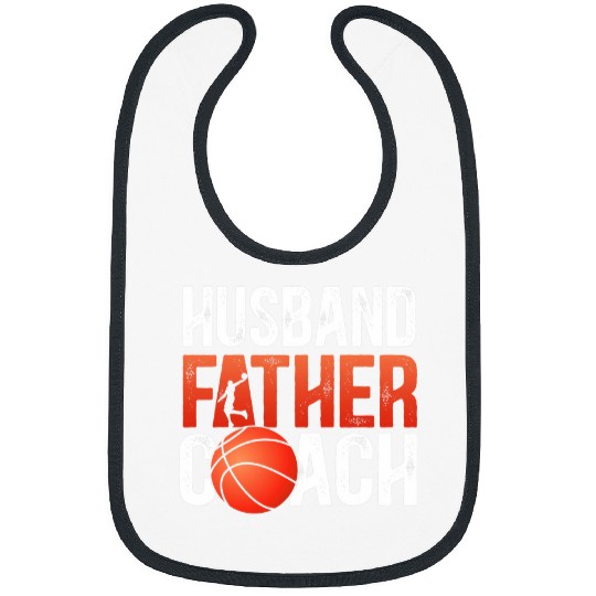 Sport Basketball Mens Husband Father Basketball Coachs Dad Basketball Coach Bibs