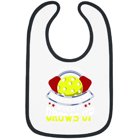 Sport Pickleball funny gift when tennis grows up Bibs