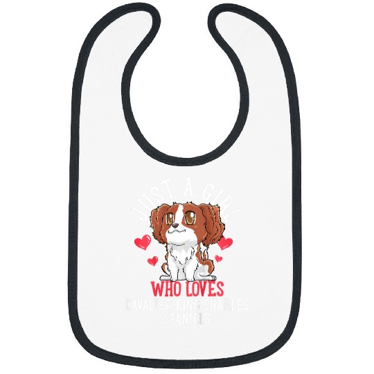 Cavalier Pet Kids Cavalier King Charles Spaniel Kawaii Dog Gift for Girls 1 Bibs