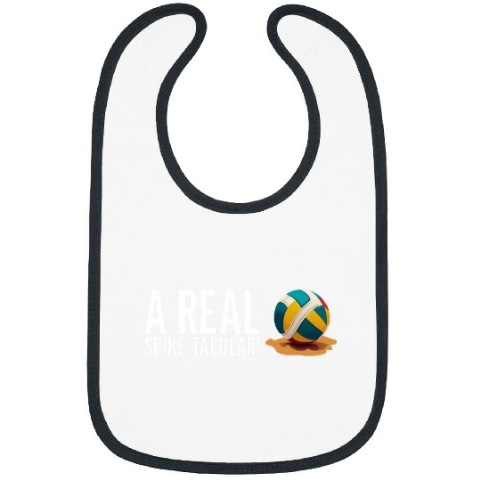 Sport Volleyball A Real SpikeTacular Funny Beach Volleyball Bibs