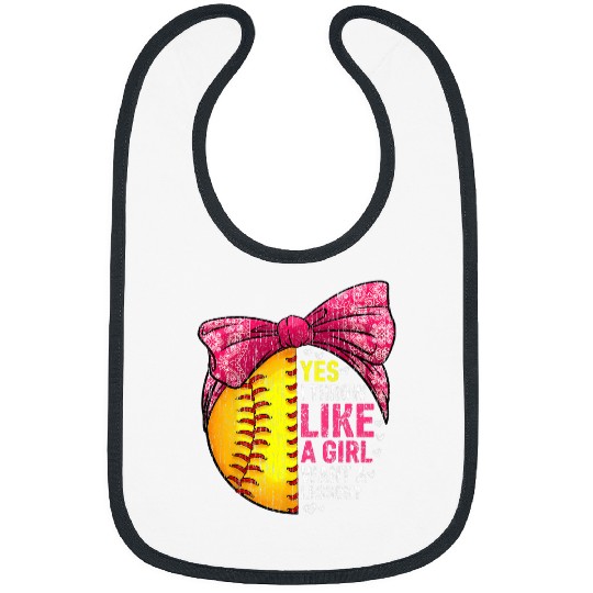 Sport Softball Yes I Throw Like A Girl Want A Lesson Softball Team Sport Bibs