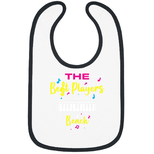 Funny Piano Music Design For Keyboard Player bests Players On The Bench Bibs