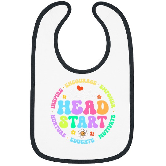 Early Head Start Squad homesschool Teacher Headstart Bibs