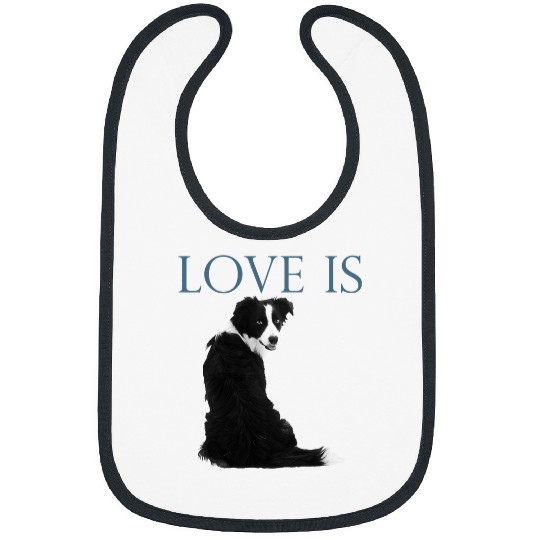 Border Collie Pet Love Is Bibs