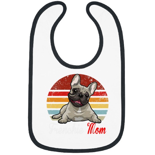 French Bulldog Pet Womens Vintage Retro French Bulldog Lover Dad Mom Boy Girl Funny 0 Bibs