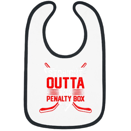 Sport Hockey Funny Straight Outta The Penalty Box Ice Hockey Player Coach Bibs