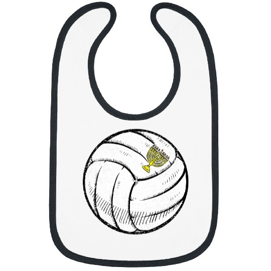 Sport Volleyball Menorah Hanukkah Chanukah Jewish Jew Sport Bibs