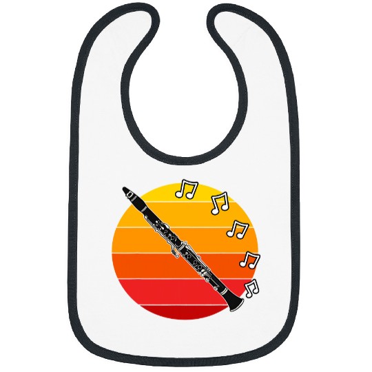 Funny Clarinet Summer Festival Clarinetist Woodwind Musician Bibs