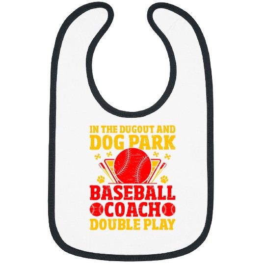 Sport Baseball Coachs Dog Lover The Barking Bench Boss Coachs 22 Bibs