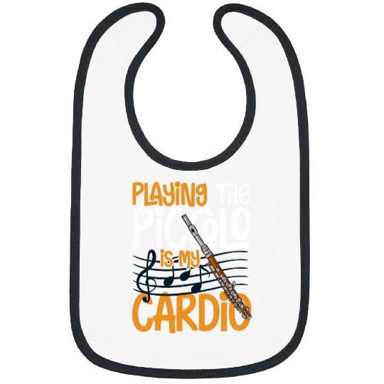 Funny Flute Piccolo Instrument Music Flute Player Beginner Lesson 23 Bibs