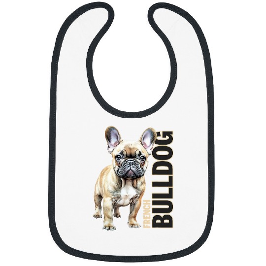 French Bulldog Pet Watercolor Bibs