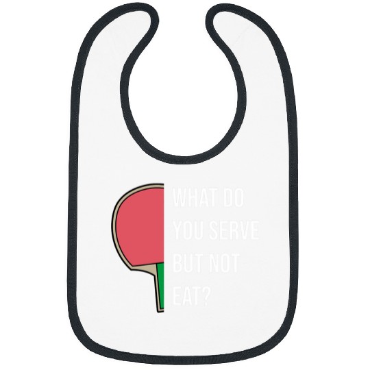 Sport Ping Pong Tabletennis PingPong Foodie Pun Food Bibs