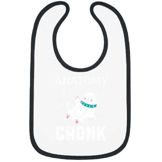 Cat Anatomy A Chonk Cute Chonk Cat Meme Veterinarian Kitten Bibs