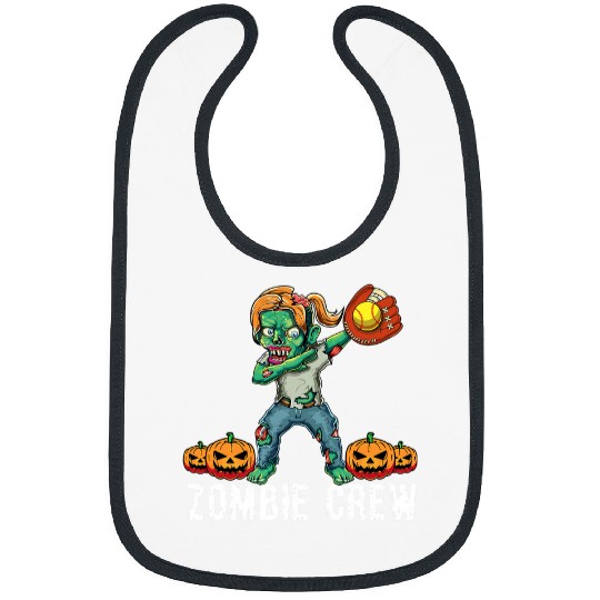 Sport Softball Female Zombie Crew Halloween Softball Team Girls Woman Scary Bibs