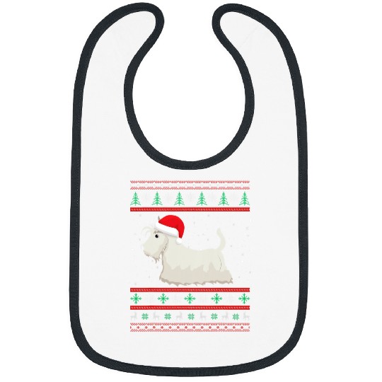 Scottish Terrier Pet Christmas Idea For Women xmass Scottie Dog 6 Bibs