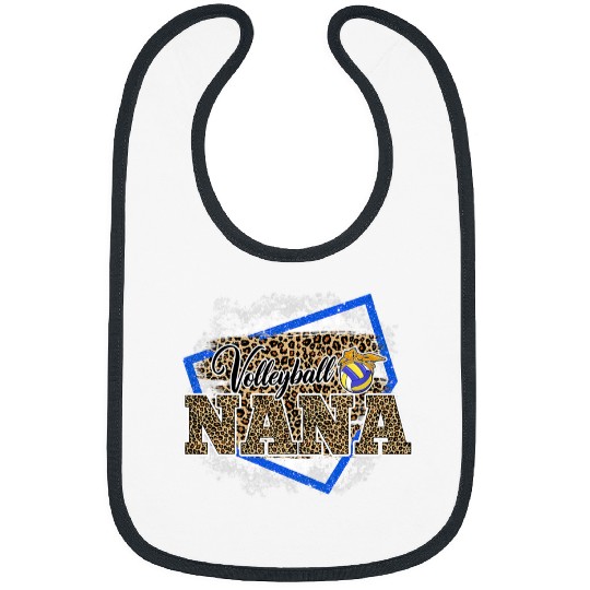 Sport Volleyball Nana Leopard Bleached Family Matching Bibs